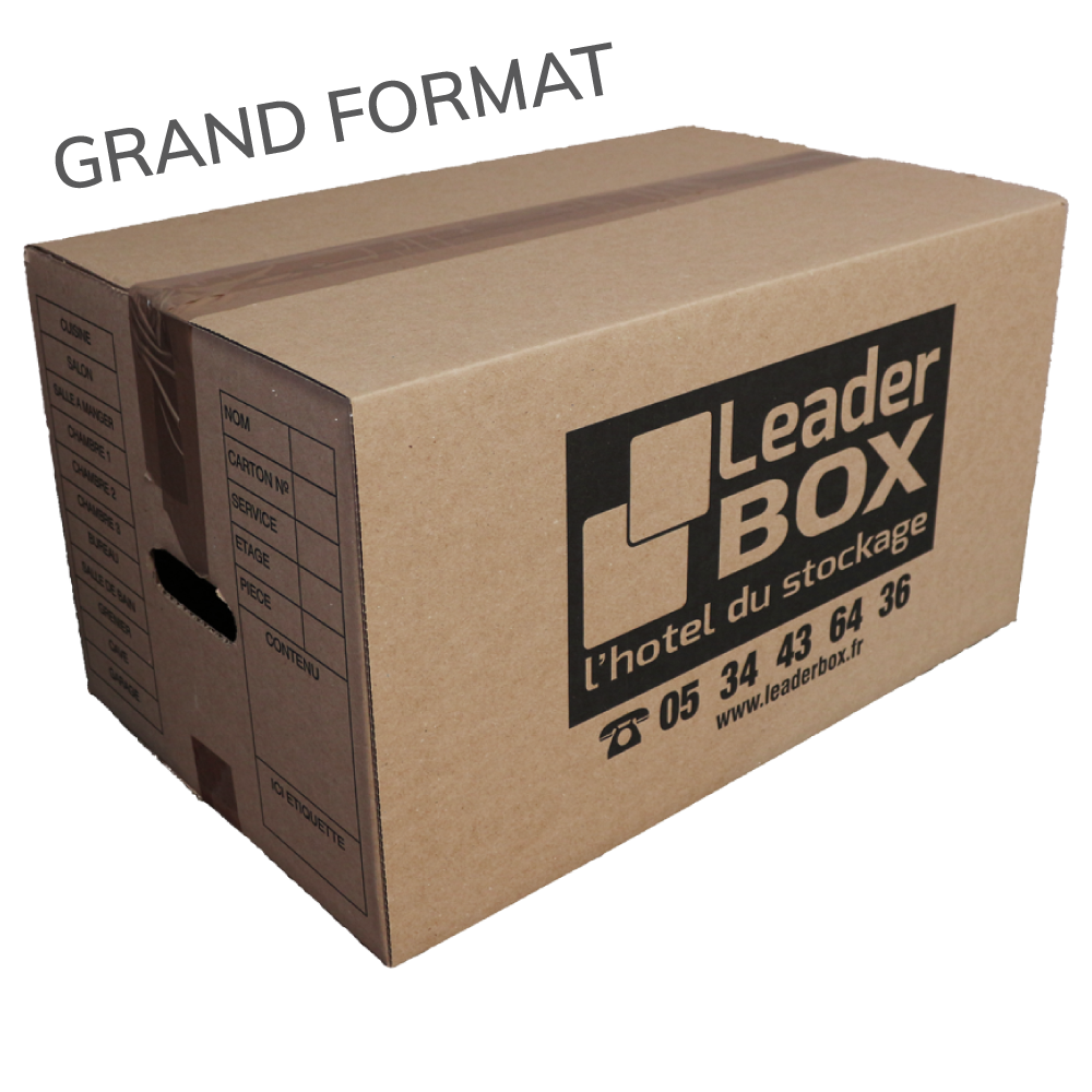 Grand Carton Déménagement (Blanc) – Self Armor Box déménagement